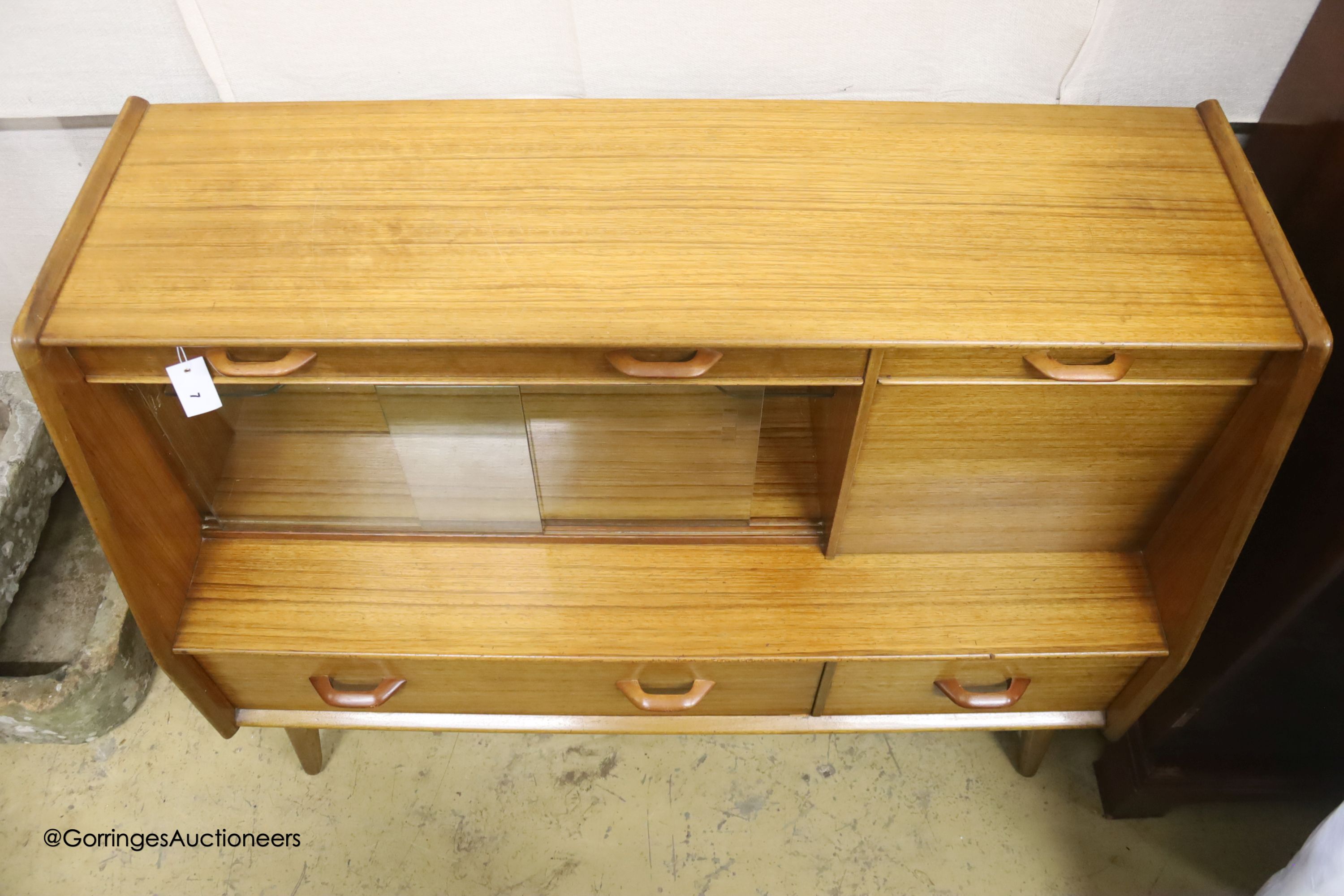 A G Plan 'Brandon' teak sideboard, length 122cm, depth 48cm, height 96cm